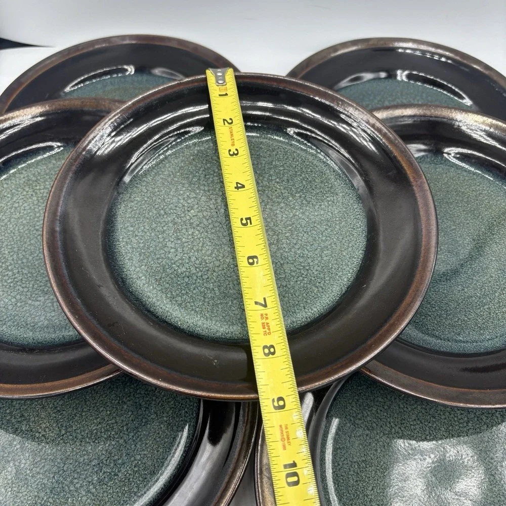 Mikasa Gourmet‎ Basics Salad Plates Jade Stoneware  8 5/8